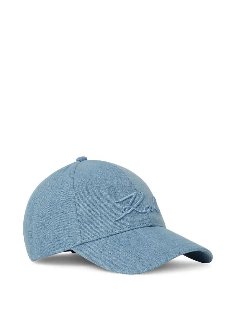 Buy: Women Baseball cap KARL LAGERFELD Signature Mid Blue  display picture 1