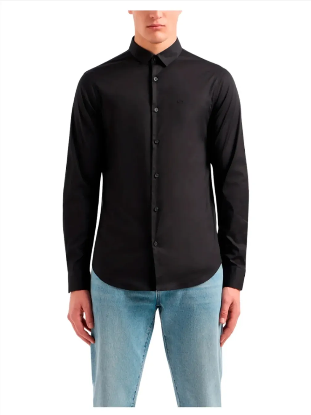 armani exchange dress shirts Armani Exchange Xm002263_af13131 Long Sleeve Shirt Black XL Men