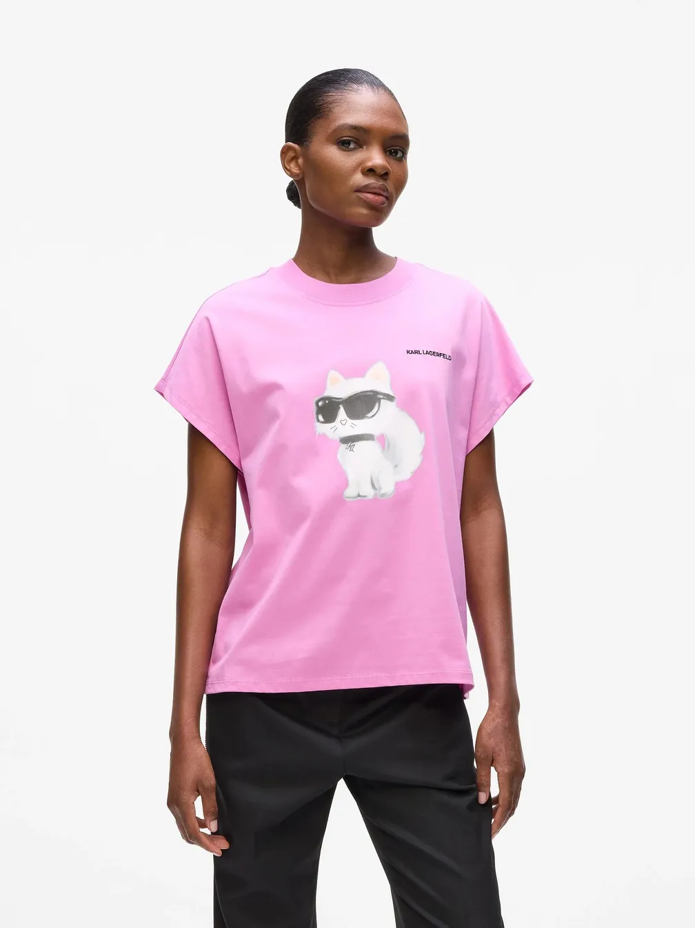Buy: Women T-Shirt KARL LAGERFELD Ikon Aquarelle C Loose T-Shirt