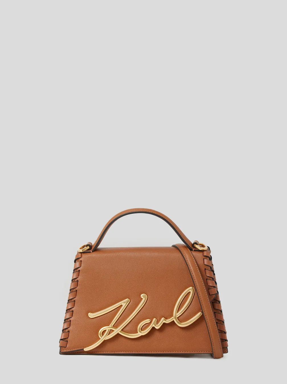 Buy: Women Bag KARL LAGERFELD Signature Medium Crossbody Dark Tan
