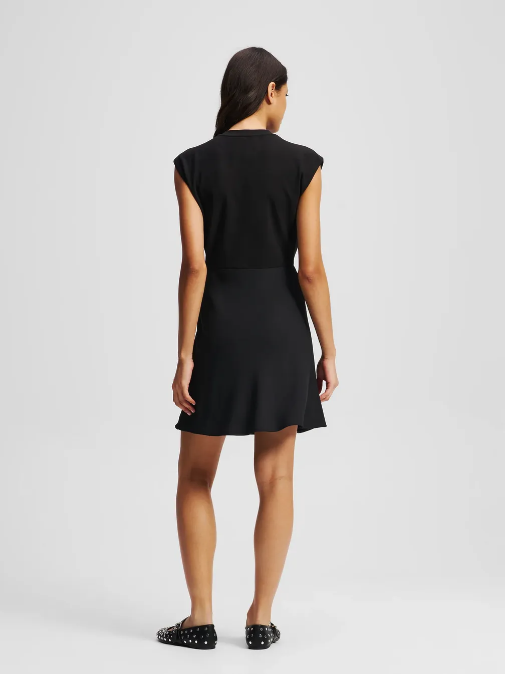Buy: Women Dress KARL LAGERFELD Fabric Mix Dress Black from Podiumriga.lv online shop. Delivery, price, credit | A3W13002 Buy: Women Dress KARL LAGERFELD Fabric Mix Dress Black from Podiumriga.lv online shop. Delivery, price, credit | A3W13002