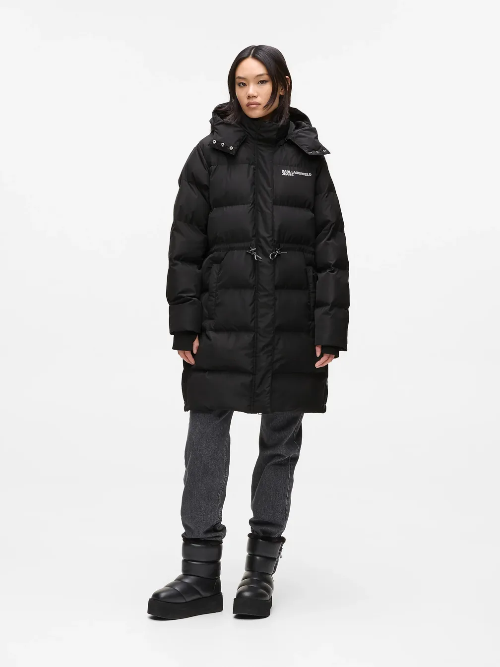 Buy: Women Down jacket KARL LAGERFELD Klj Long Puffer Black-S from