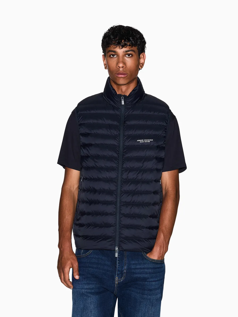 Buy: Men Vest ARMANI EXCHANGE Gilet Blue from Podiumriga.lv online