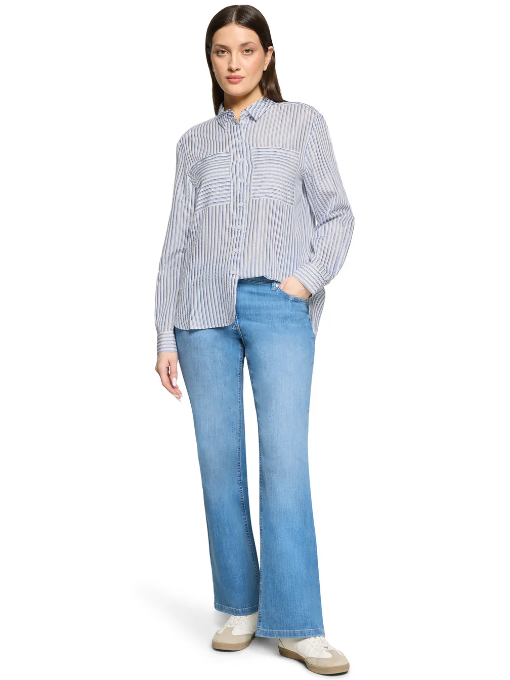 Blouse Betty Barclay En Soie - Taille 2XL, Couleur Bleu Ciel Délavé - Neuf Sans étiquettes