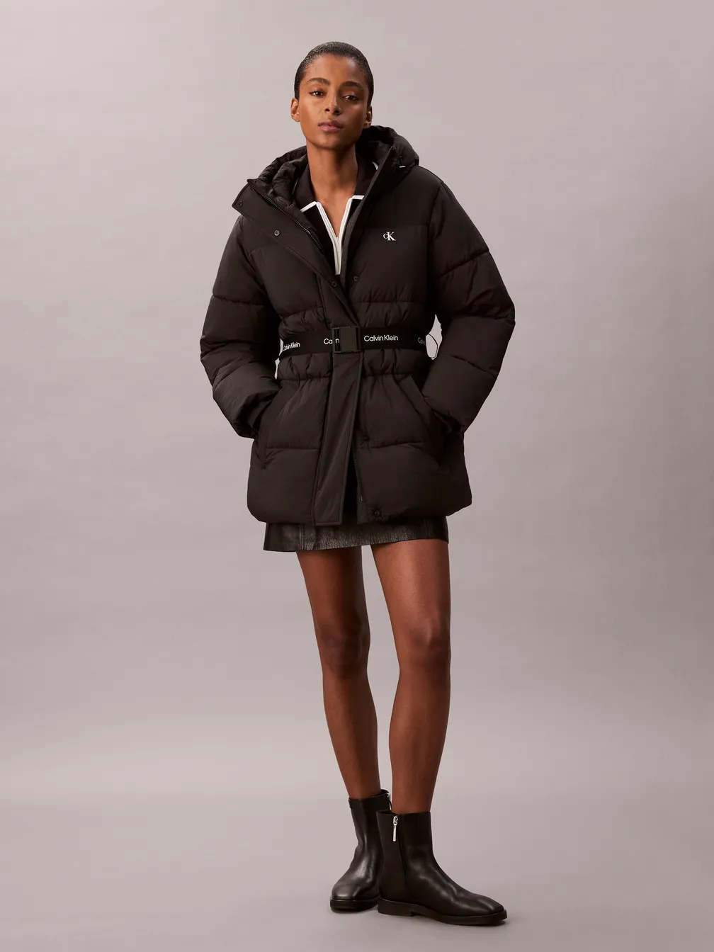Buy: Women Down jacket CALVIN KLEIN JEANS Belted Midweight Puffer