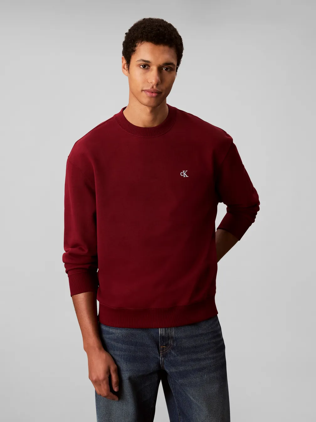Buy: Men Sweatshirt CALVIN KLEIN JEANS Ls Eu 350Terry Monogram Cn 