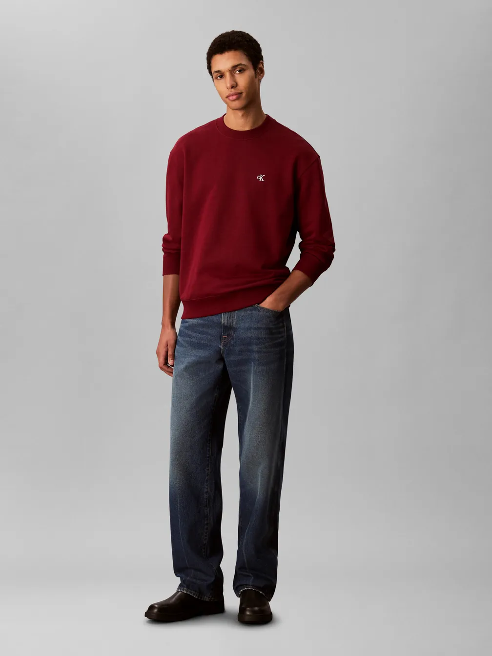 Buy: Men Sweatshirt CALVIN KLEIN JEANS Ls Eu 350Terry Monogram Cn 