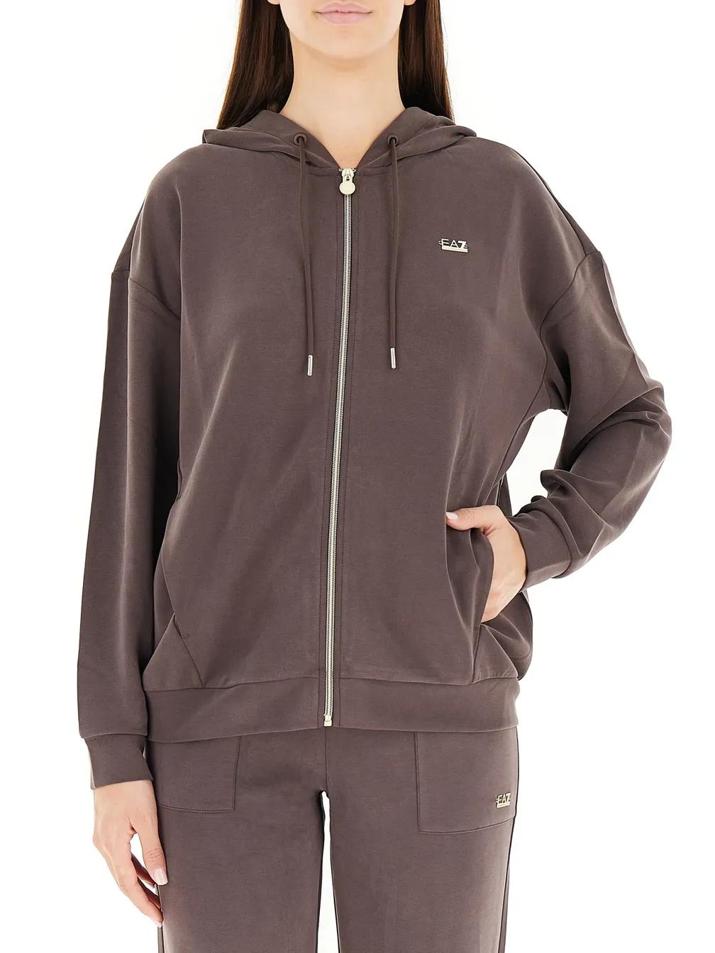 Buy: Women Sports jacket EA7 Felpa Af12643 Tw000192 U6063 Brown