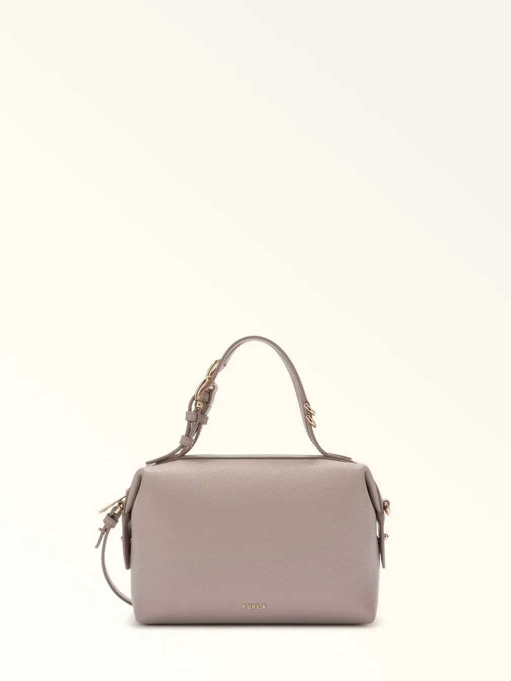 Buy: Women Bag FURLA Double Mini Boston Bag Linen Gray from