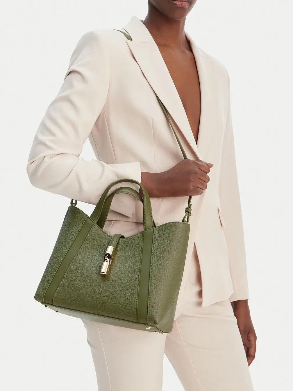 Buy: Women Bag FURLA Goccia S Tote Avocado Green from Podiumriga