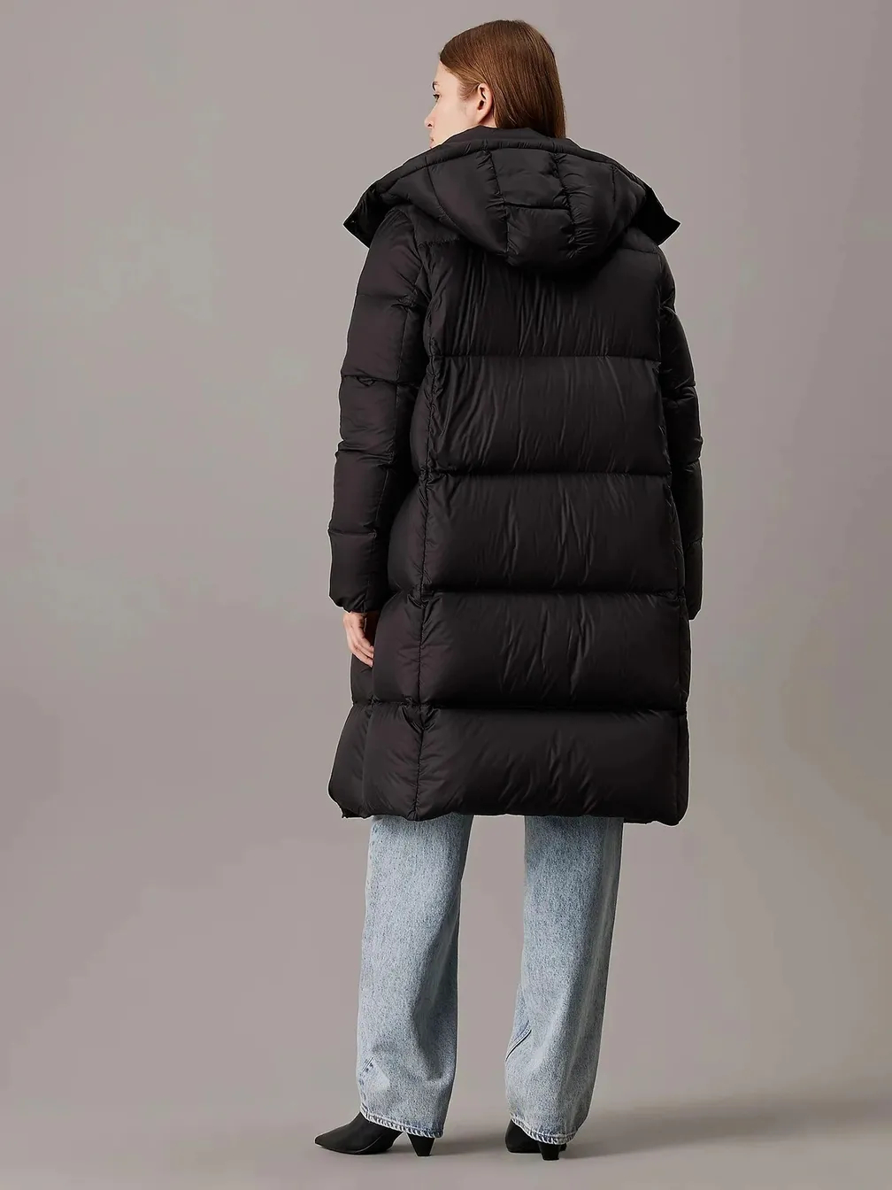 Buy: Women Parka CALVIN KLEIN JEANS Down Long Puffer Black from 