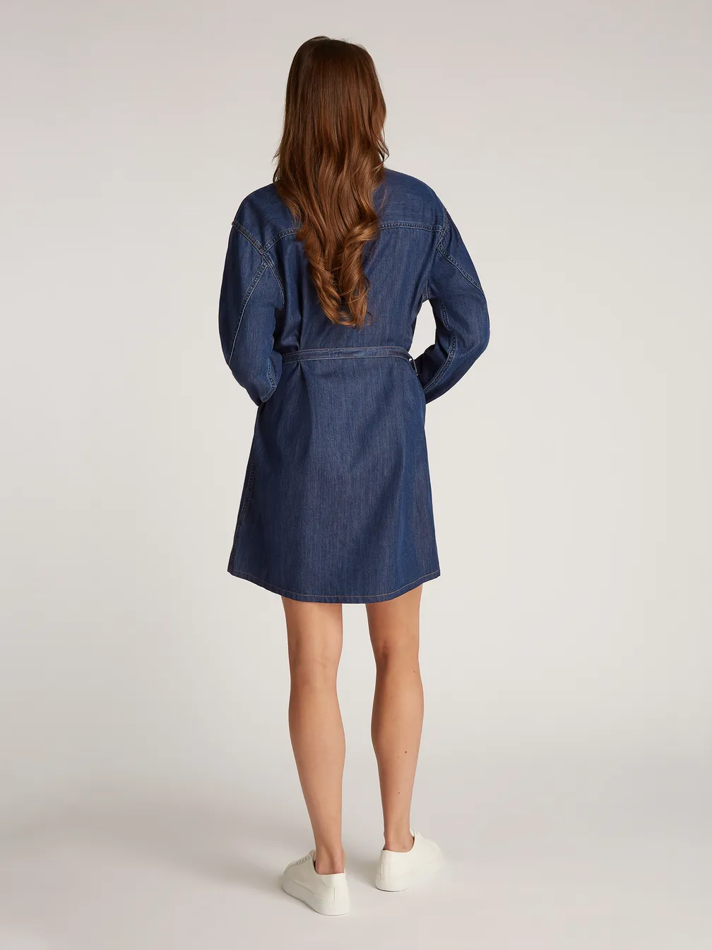 Buy: Women Dress CALVIN KLEIN JEANS Lyocell Belted Denim Shirt Dress Blue  from Podiumriga.lv online shop. Delivery, price, credit | J20J2250081BY