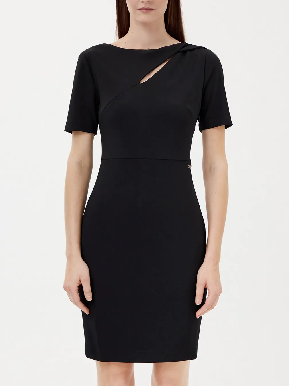 calvin klein black off the shoulder dress Boxy Shirt in Buttersoft main image 1