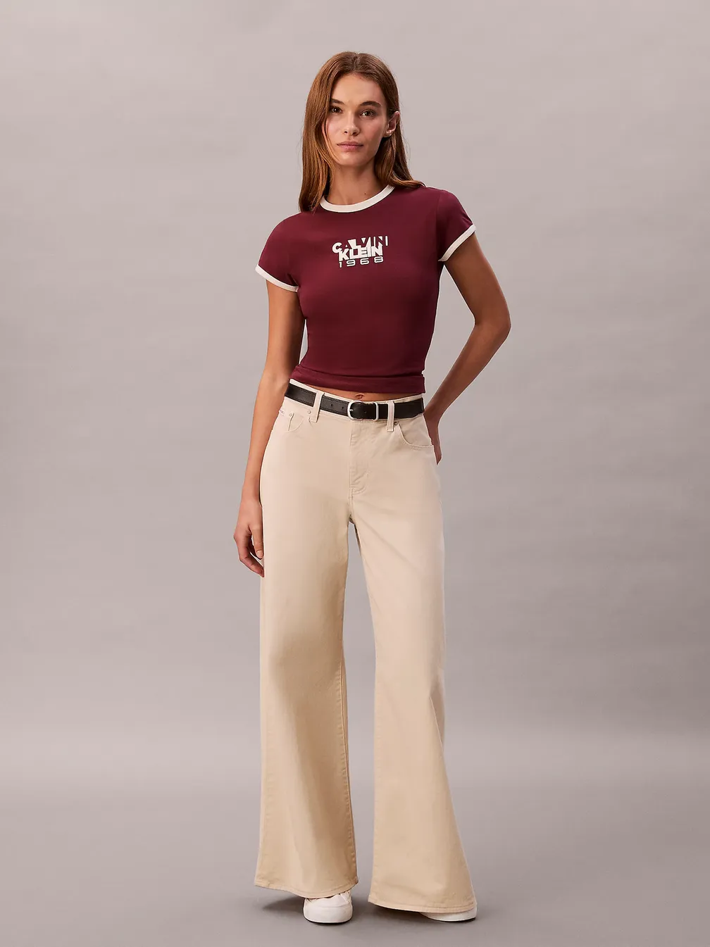 Buy: Women T-Shirt CALVIN KLEIN JEANS Ss 1968 Graphic Baby Tee