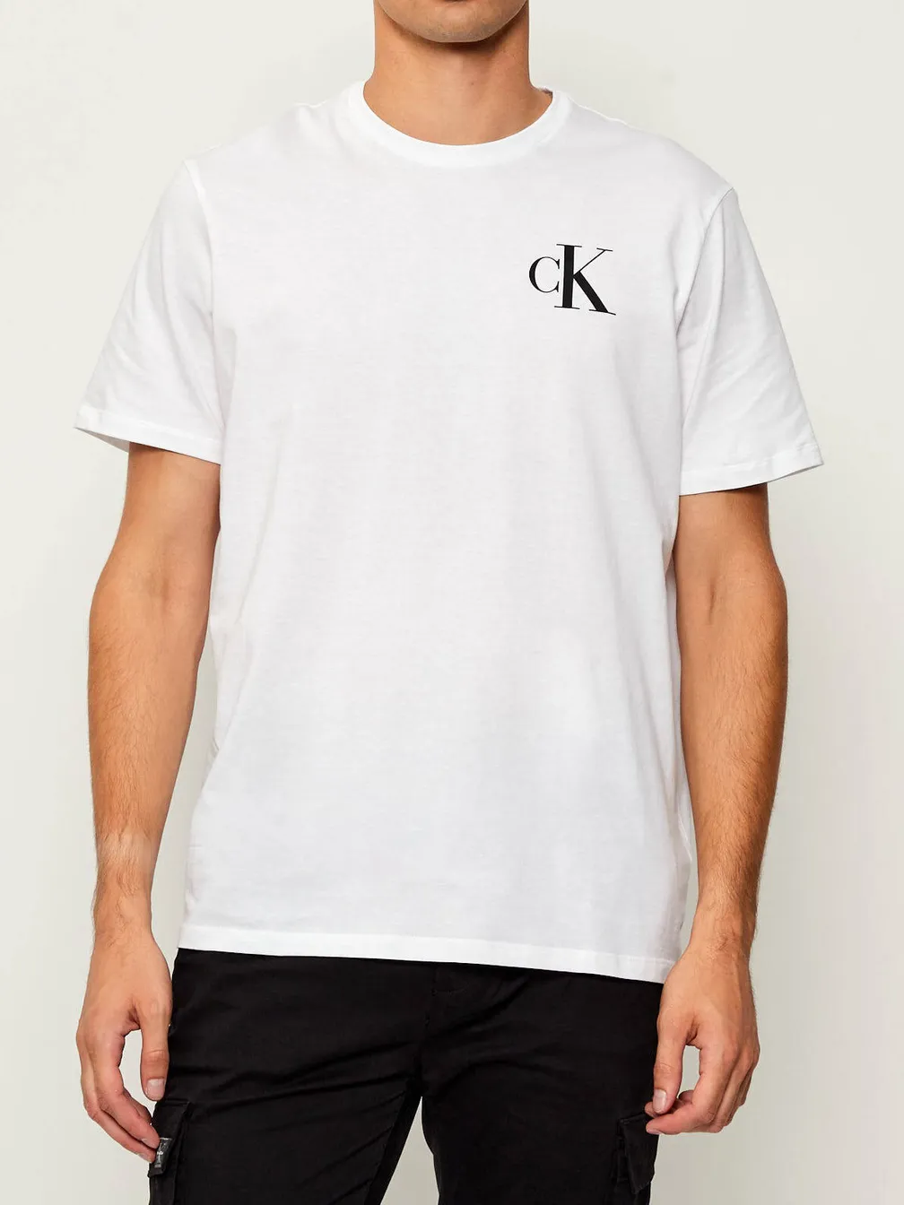 Buy: Men T-Shirt CALVIN KLEIN JEANS Ss 30S Eu Left Chest Logo Tee 