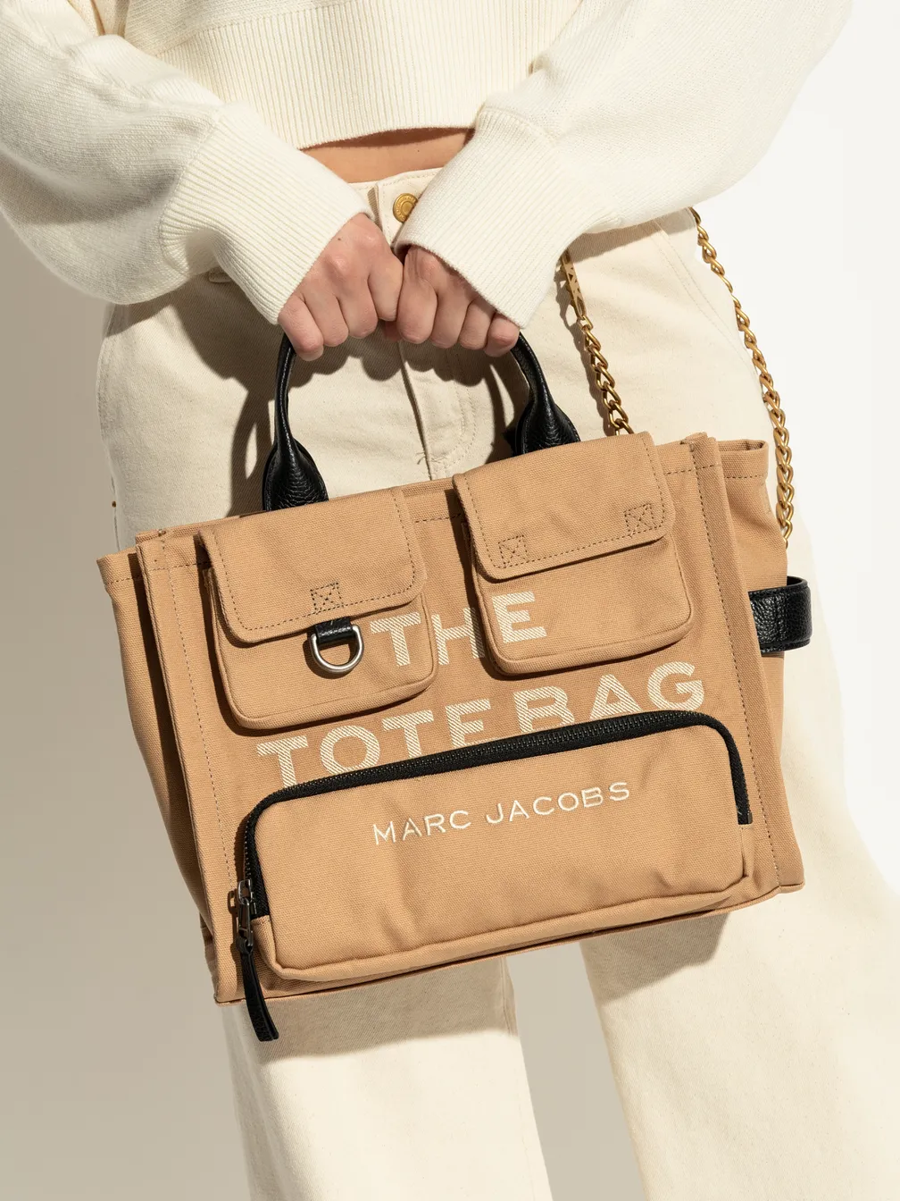 nico*新品未使用* MARC JACOBS Buy: Women Bag MARC JACOBS The Cargo Canvas Medium Tote Bag Camel