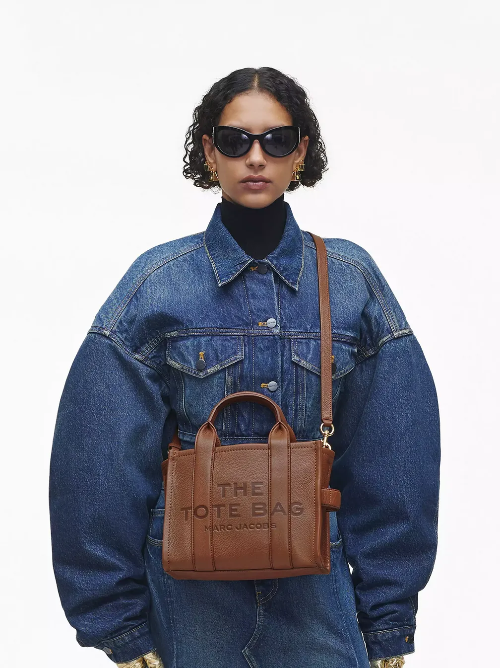 【完全未使用品】MARC JACOBS H009L01SP21-212 Marc Jacobs Womens The Leather Small Tote Bag Twine H009L01SP21