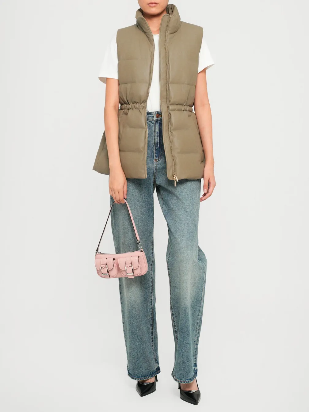 【ARMANI EXCHANGE】switching fur vest ARMANI EXCHANGE】switching fur vest