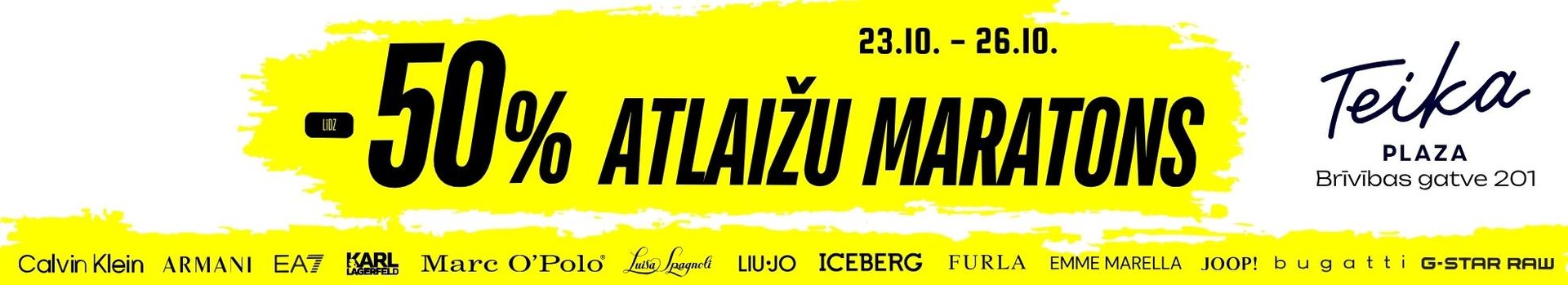 Atlaizu maratons veikala PODIUM t/c Teika Plaza un podiumriga.lv