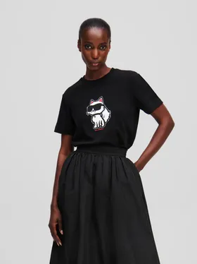 Купить Футболка KARL LAGERFELD Ikon Sketch Choupette Tshirt A1W17128 Podiumriga.lv
