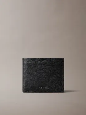 Maks CALVIN KLEIN Leather Billfold Black | LV04D1028GUB1