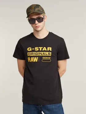 T-Krekls G-STAR Graphic 8 R T S\s 648 Dk Black | D14143 336