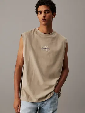 T-Krekls CALVIN KLEIN JEANS Monologo Sleeveless Tee | J30J327493PAH