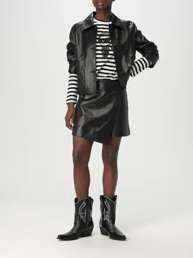 Svārki KARL LAGERFELD Leather Skort | A1W12028