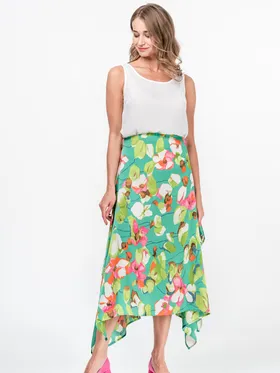 Svārki LORIATA Green Print-38 | 