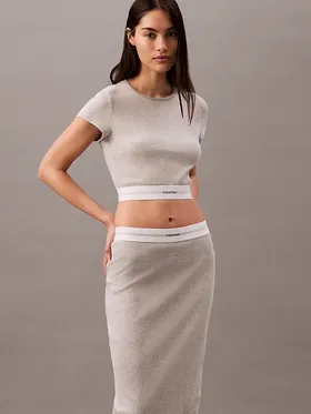 Svārki CALVIN KLEIN Rib Skirt | LV00QS7350P7A