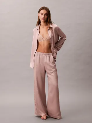 Купить Пижамные штаны CALVIN KLEIN Sensual Satin Logo Pant LV00QS74827NS Podiumriga.lv