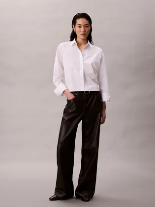 Купить Брюки CALVIN KLEIN JEANS Faux Leather 5Pkt Pant LV044D619GUB1 32' Podiumriga.lv