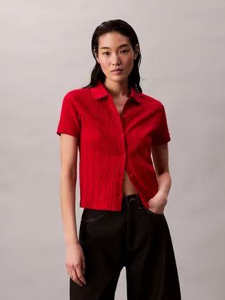 Купить Рубашка поло CALVIN KLEIN JEANS Ss Aop Jacquard Polo Top LV044D209GXMD Podiumriga.lv