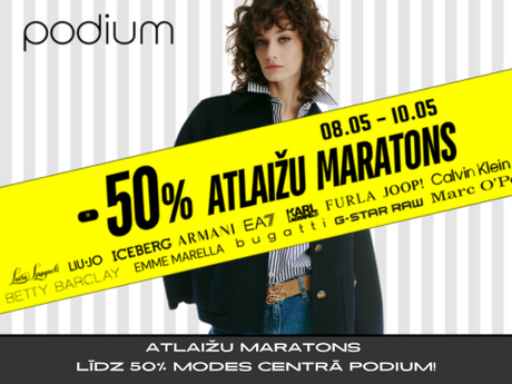 Atlaižu maratons. Līdz -50%