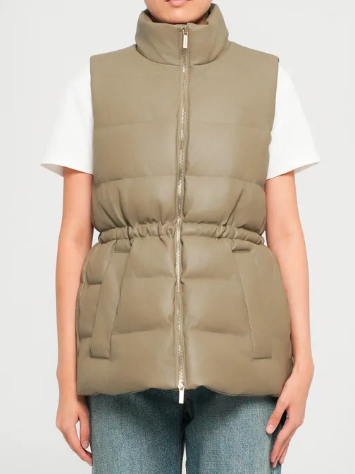 Shinzone  ALPAKA VEST ベージュ The Freja Puffer Jacket and Vest Brown – L.Cuppini