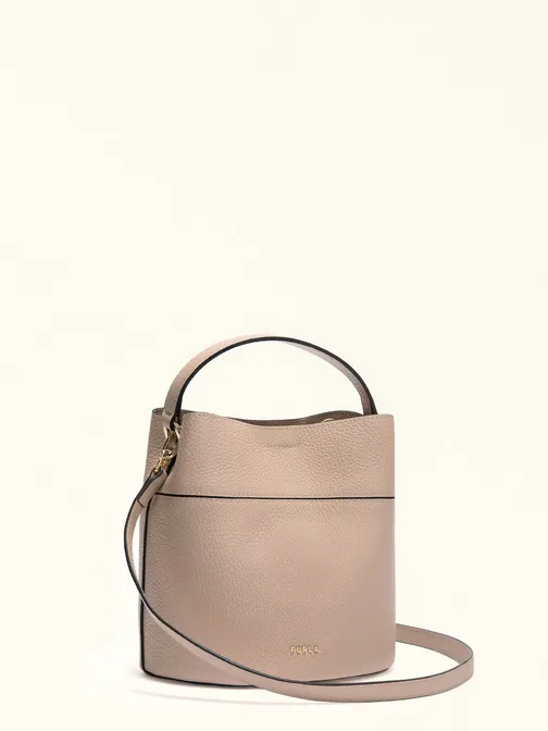 Buy: Women Bag FURLA Amelia Mini Bucket Bag Cotone G Beige from