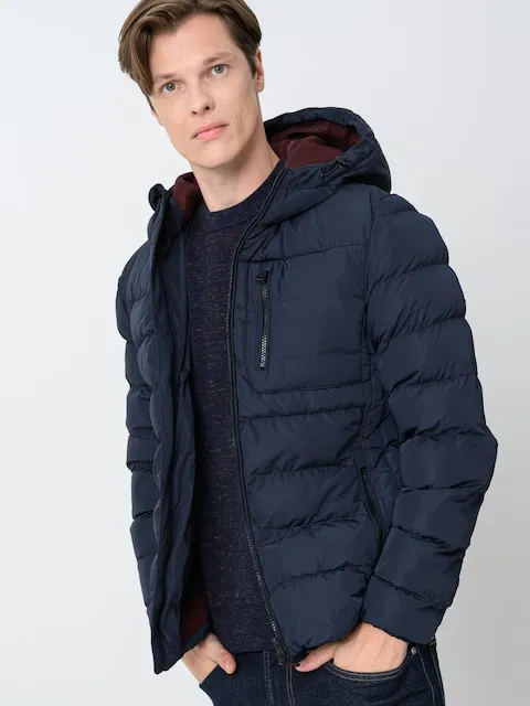Buy: Men Down jacket GEOX M Snake Jacket - Rec Heavy Pol Blue from
