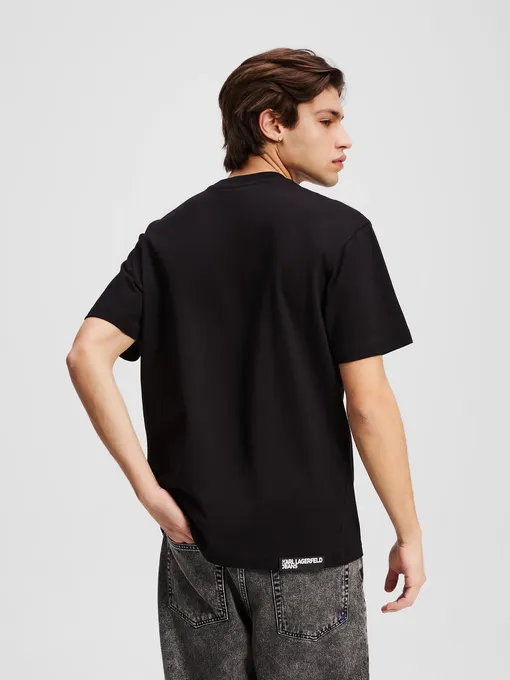 T-Krekls KARL LAGERFELD JEANS Klj Reg Ss Essential Tee | A1M17002 (Fotoattēls 3)
