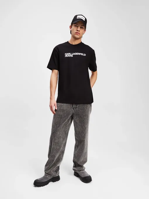 T-Krekls KARL LAGERFELD JEANS Klj Reg Ss Essential Tee | A1M17002 (Fotoattēls 2)