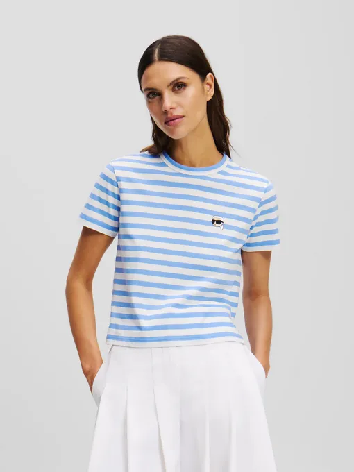 Buy T-Shirt KARL LAGERFELD Ikon Stripe Boxy T-Shirt | A1W17099 