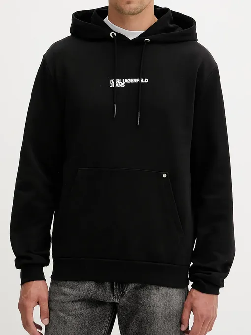 Buy: Men Hoodie KARL LAGERFELD JEANS Klj Reg Vertical Logo Hoodie