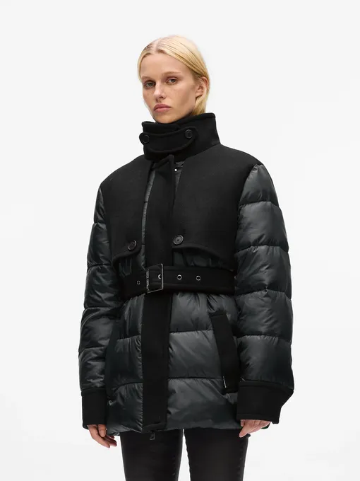 Buy: Women Down jacket KARL LAGERFELD Mix Media Short Padded Coat 