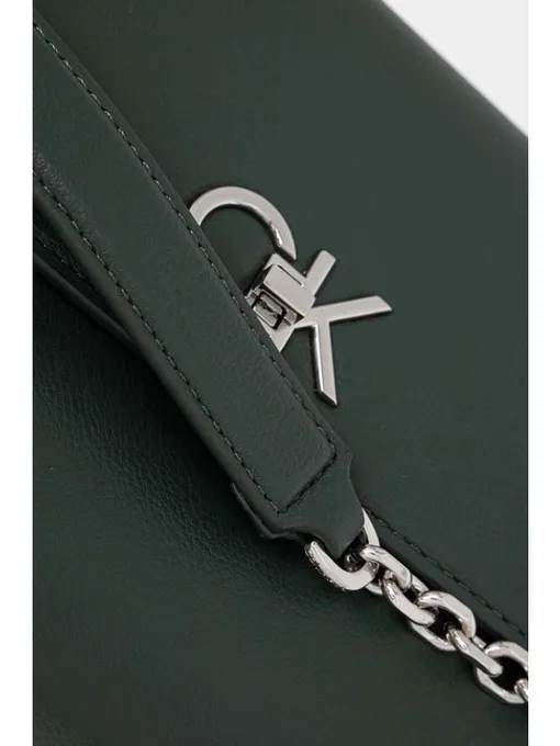 Купить Сумка CALVIN KLEIN Re-Lock Conv Shoulder Palm Green K60K612554LG2 Podiumriga.lv (Фото 5)