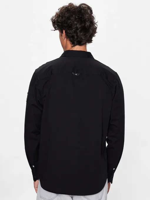 Krekls CALVIN KLEIN JEANS Monologo Badge Relaxed Shirt | J30J323255BEH (Fotoattēls 3)