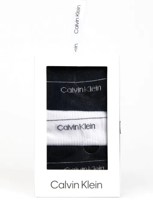 Zeķes CALVIN KLEIN Black 3 Pck | 701224982 001 (Fotoattēls 3)