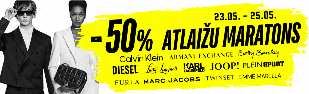 Discount Marathon at PODIUM store (Teika Plaza) and at www.podiumriga.lv